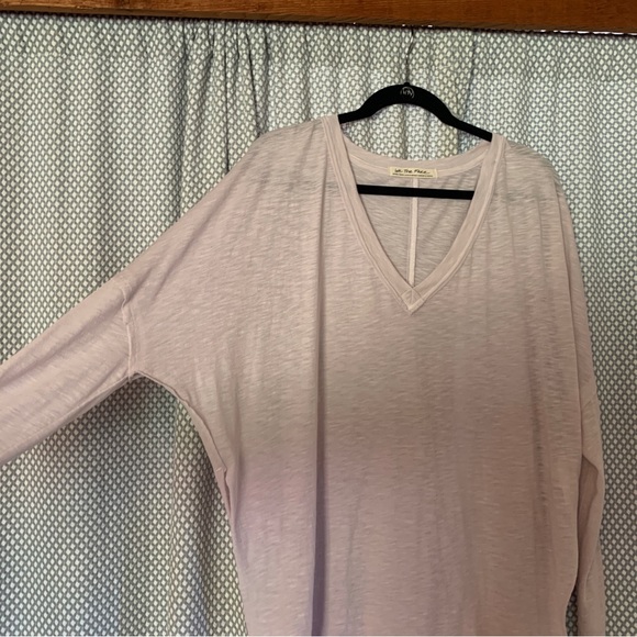 We the Free On My Mind V-Neck Top - XS, Dusted Lavender - Picture 4 of 5